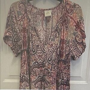 Knox Rose Multicolor Paisley Mini Dress